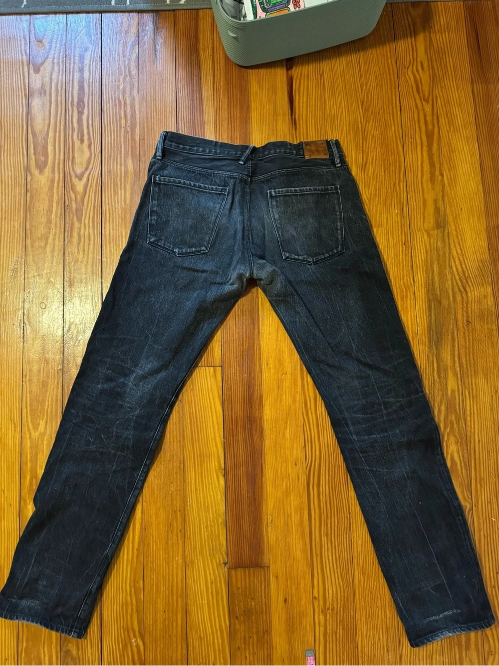 Hiroshi Kato Pen Slim 10.5oz Black Selvedge Denim Heans